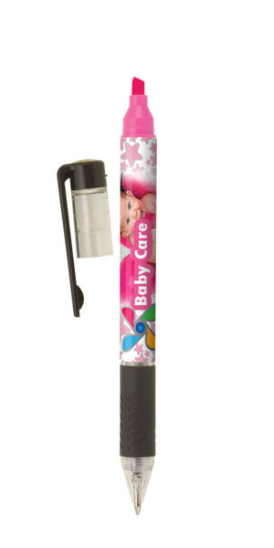 Stylo bille multifonctions publicitaire | Bergam Rose