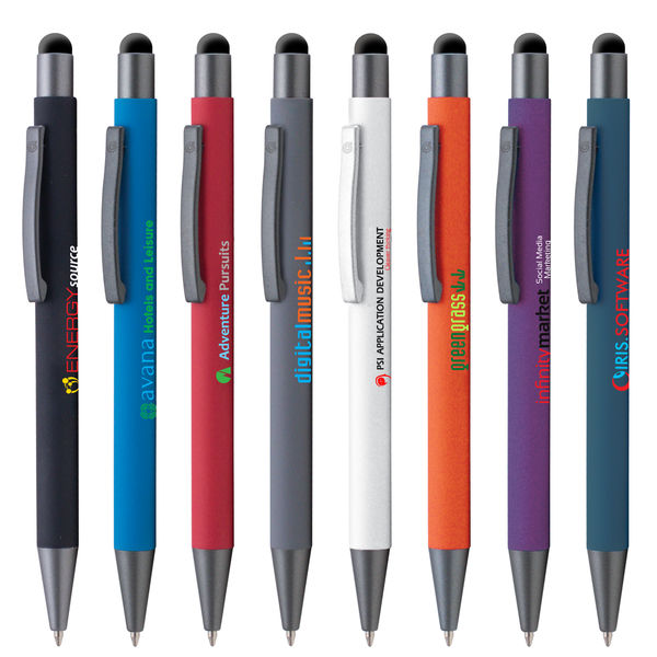 Stylo à bille personnalisable plastique- Grip multicolore - Stylo-France