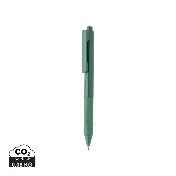 Stylo avec grip silicone publicitaire | X9 Vert