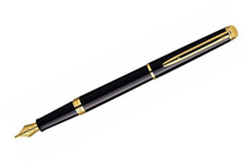 Stylo Waterman Plume Hemisphere Essentiel Métallisé noir