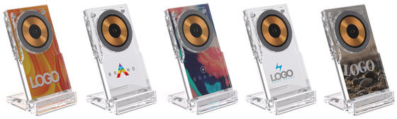 Support magnétique recharge sans fil Magcharge 15W personnalisable Transparent