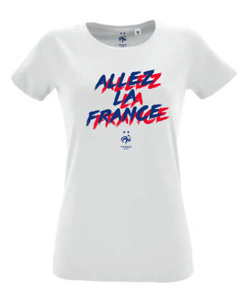 T shirt officiel | Coq France FFF femme | KelCom Blanc