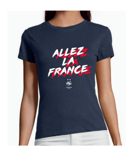 T shirt officiel | Coq France FFF femme | KelCom Bleu