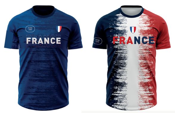 T shirt personnalisable polyester | France supporter | KelCom