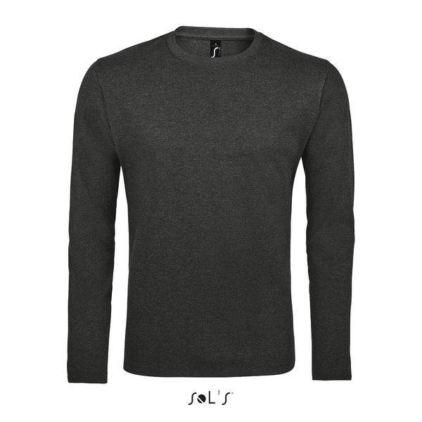 T-shirt personnalisable | Imperial LSL H Anthracite chiné