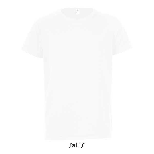 T-shirt de sport personnalisable | Sporty Kids Blanc