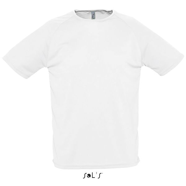 T-shirt de sport personnalisé | Sporty M Blanc