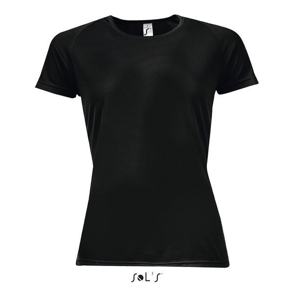 T-shirt de sport publicitaire | Sporty F Noir