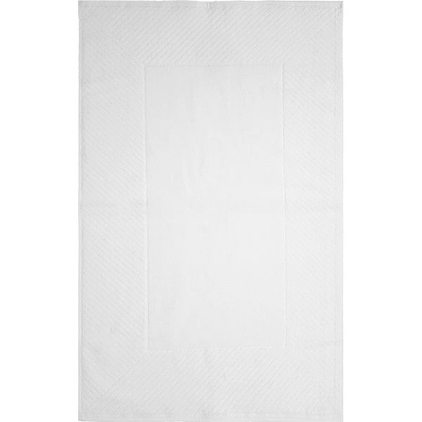 Tapis de bain doux publicitaire Blanc