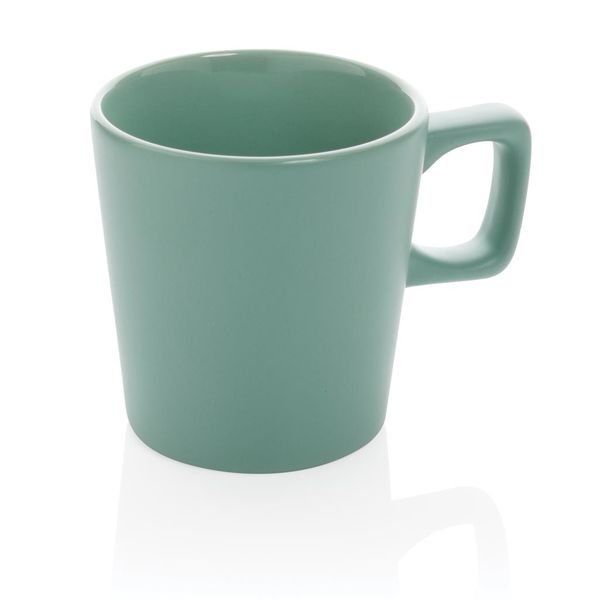 Tasse à café céramique personnalisable au design moderne Green