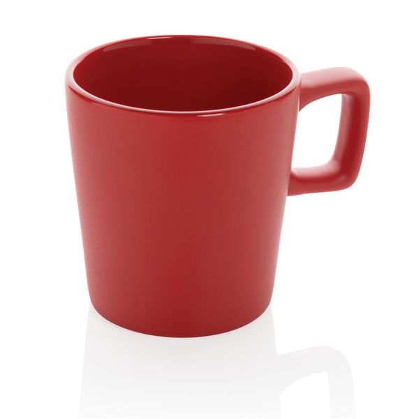 Tasse à café céramique personnalisable au design moderne Red