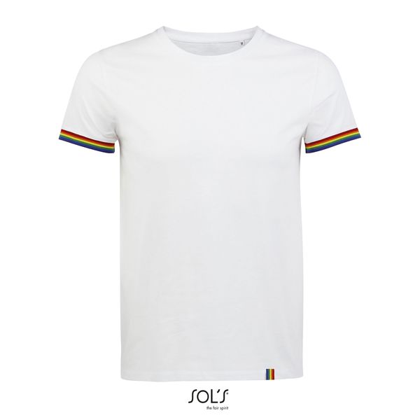 Tee-shirt personnalisée | Rainbow H Blanc