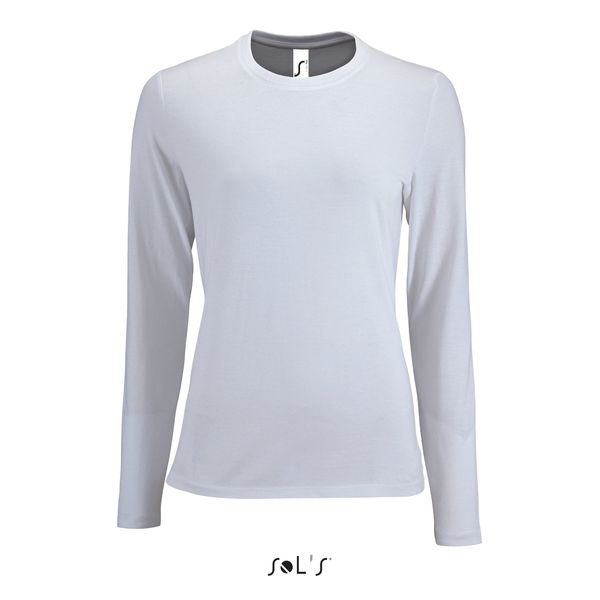 Tee-shirt publicitaire | Imperial LSL F Blanc