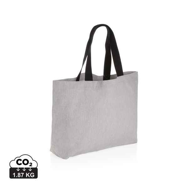 Grand tote bag Aware™ publicitaire Gris