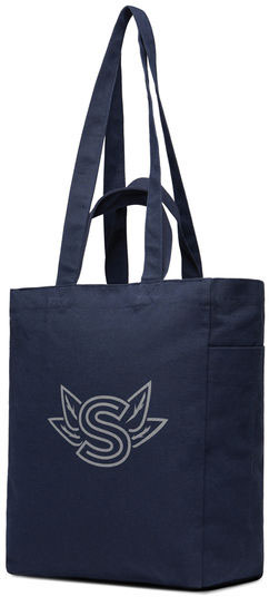 Tote bag zip toile recyclée Hilo AWARE™ personnalisé Bleu marine