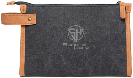 Trousse de toilette toile recyclée GRS Bosler personnalisée Noir