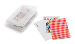 54 cartes à jouer promotionnelles Rouge