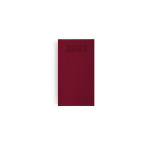 Agenda personnalisé 2024 emboite semainier harmonie | 210 x 270 mm Bordeaux