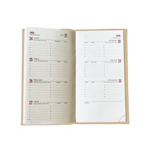 Agenda personnalisable 2024 emboite mini kraft | 90 x 165 mm 1