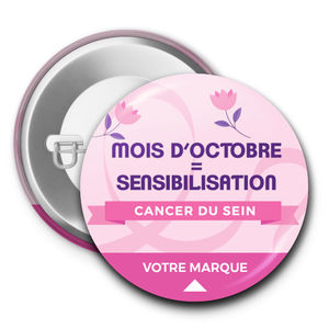 Badge publicitaire|Octobre Rose