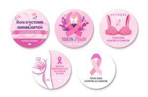 Badge publicitaire|Octobre Rose 5