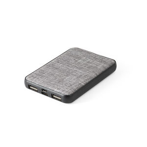 Batterie portable 100% rPET personnalisable|Renewal Gris