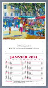 bloc calendriers avec peintures 1