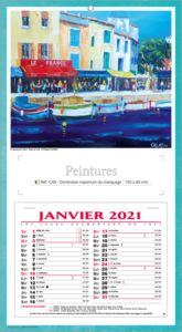 bloc calendriers avec peintures 3