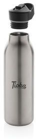 Bouteille 500 ml fliptop acier RCS Avira Ara personnalisée Argent