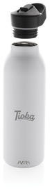 Bouteille 500 ml fliptop acier RCS Avira Ara personnalisée Blanc