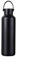 Bouteille 600 ml acier recyclé RCS Baltimore personnalisable Noir