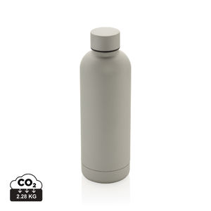 Bouteille isotherme 500ml en acier inoxydable recyclé RCS | Bouteille publicitaire Argent