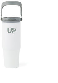 Bouteille isotherme 880 ml inox RCS Eos personnalisable Blanc