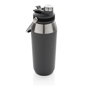 Bouteille personnalisée isotherme 1L avec bouchon Anthracite