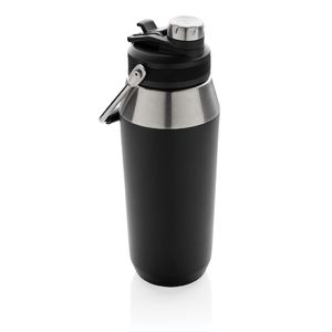 Bouteille personnalisée isotherme 1L avec bouchon Black