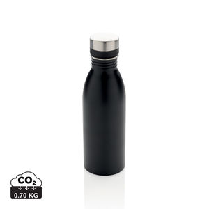 Bouteille en acier inoxydable 500 ml publicitaire Noir