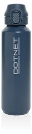 Bouteille sport 600 ml acier recyclé RCS Via publicitaire Bleu marine