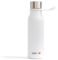 Bouteille Thermos 450 ml Lean publicitaire Blanc