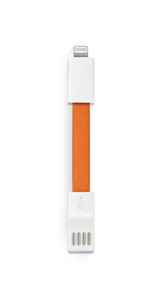 Câble de chargement USB personnalisé | Micro Dual Orange