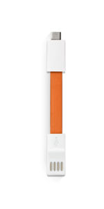 Câble de chargement USB publicitaire | Micro Orange