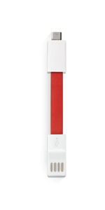 Câble de chargement USB publicitaire | Micro Rouge