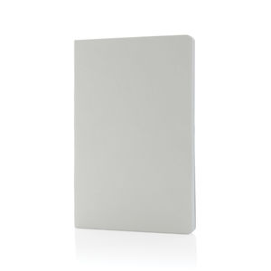 Cahier A5 en papier kraft Salton | Carnet publicitaire Blanc