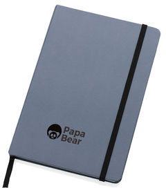 Cahier A5 kraft recyclé & pierre Craftstone personnalisable Bleu