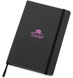 Cahier A5 kraft recyclé & pierre Craftstone personnalisable Noir