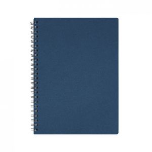 Carnet à spirale recyclé beige ou noire, feuilles détachables et perforées