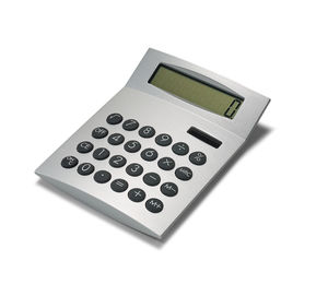 Calculatrice personnalisable | Enfield Argent satiné