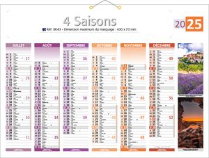 calendrier 4 saisons 1