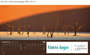 calendrier à feuillets grand angle 5