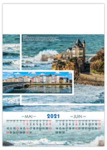 Calendrier illustré publicitaire | Paysage de France XXL 4