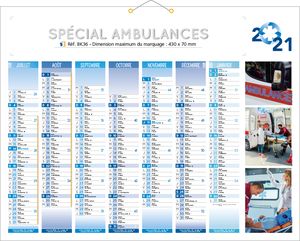 calendrier ambulancier 1